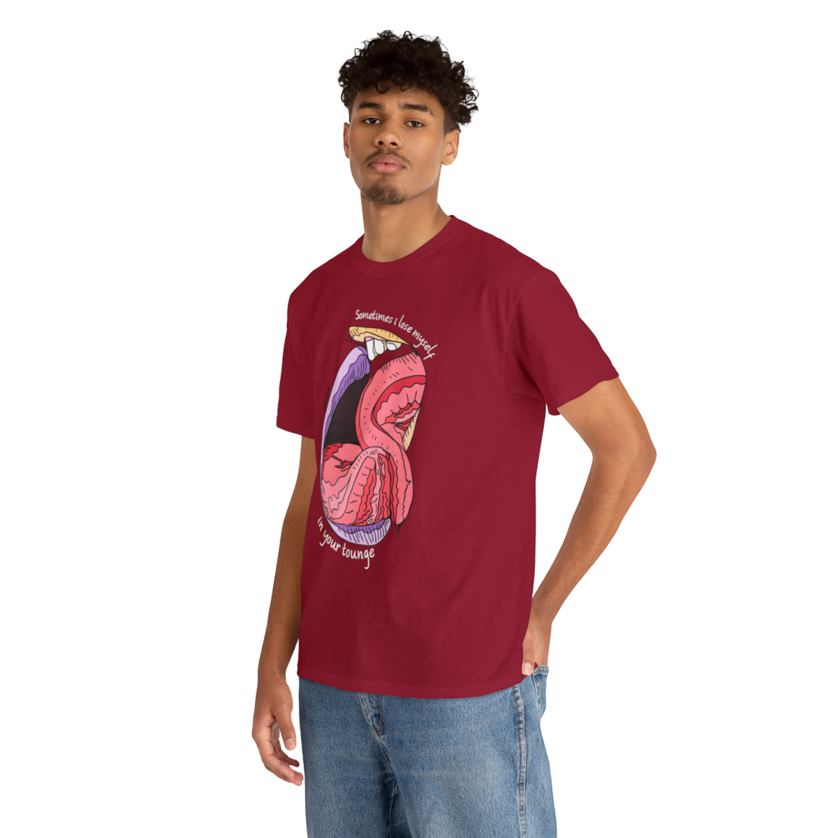 Tounge Kiss Unisex Cotton Tee - Image 6