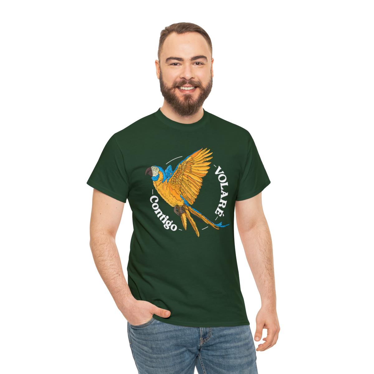 Macaw Unisex Cotton Tee - Image 5